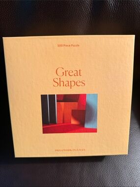 Piecework Puzzle brand Great Shapes 500-Piece Puzzle.   Complete. Like new.